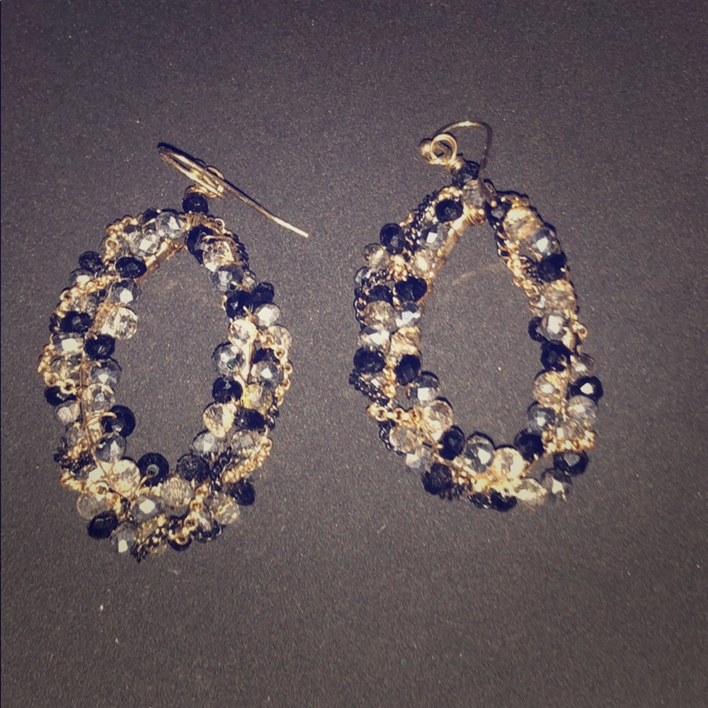 Beaded hanging earrings